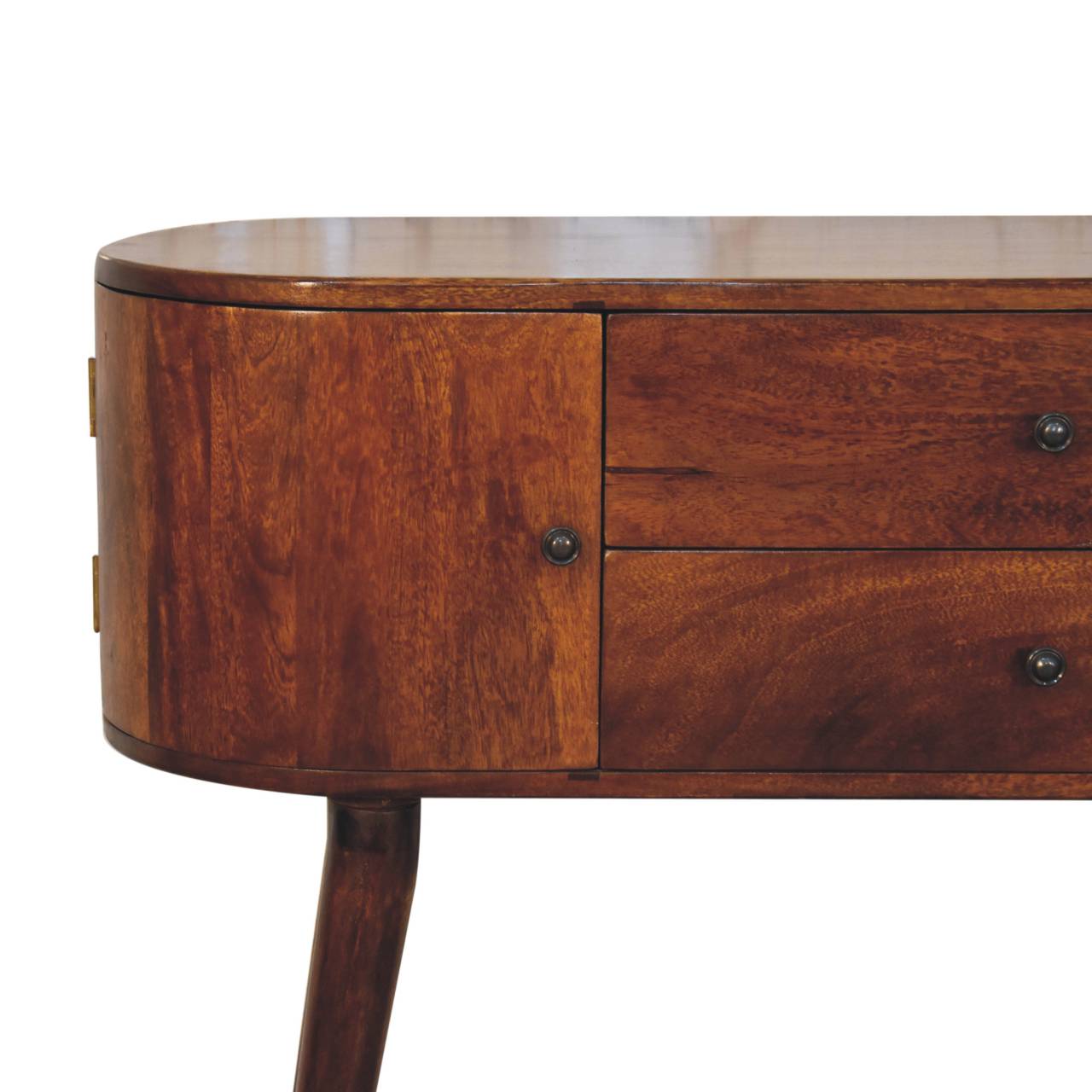 Trento Mango Wood Console Table 2 Drawers 2 Doors