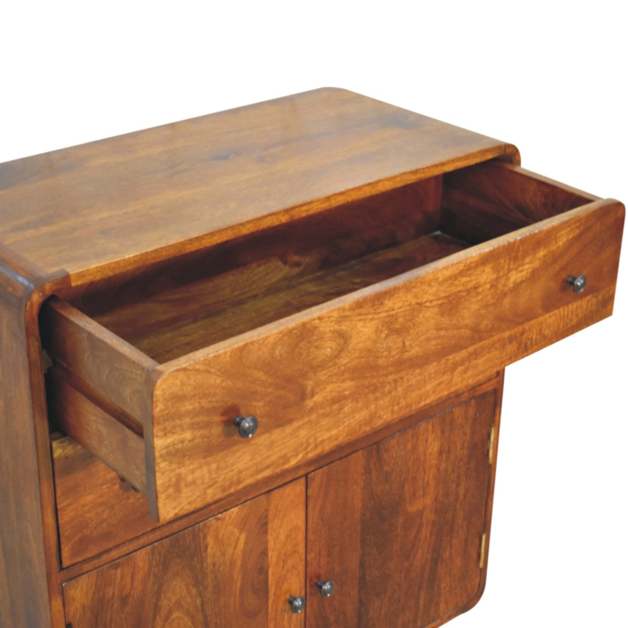Trento Curved Charm Cabinet 2 Drawers 2 Doors