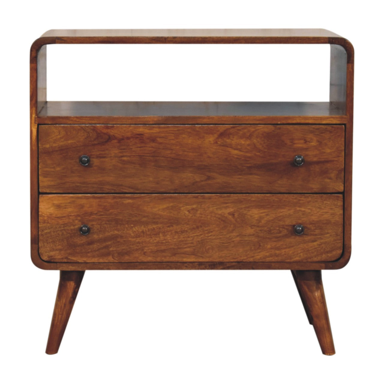 Trento Curved 2 Drawer Charm Console Table
