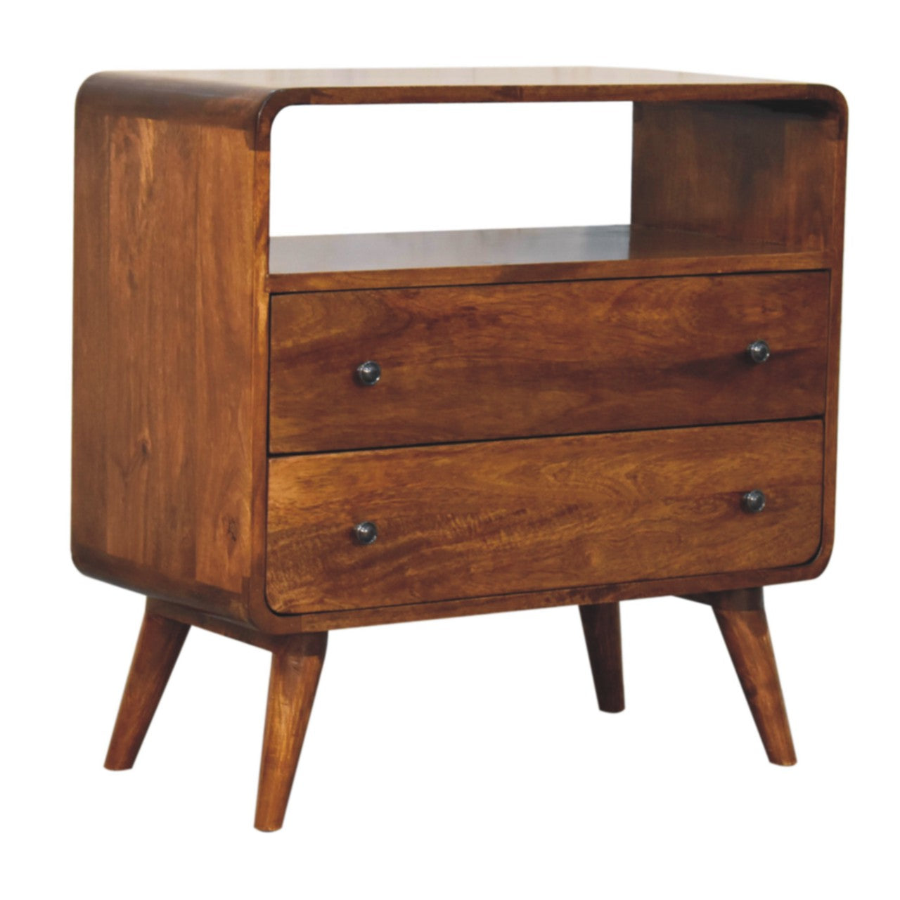 Trento Curved 2 Drawer Charm Console Table