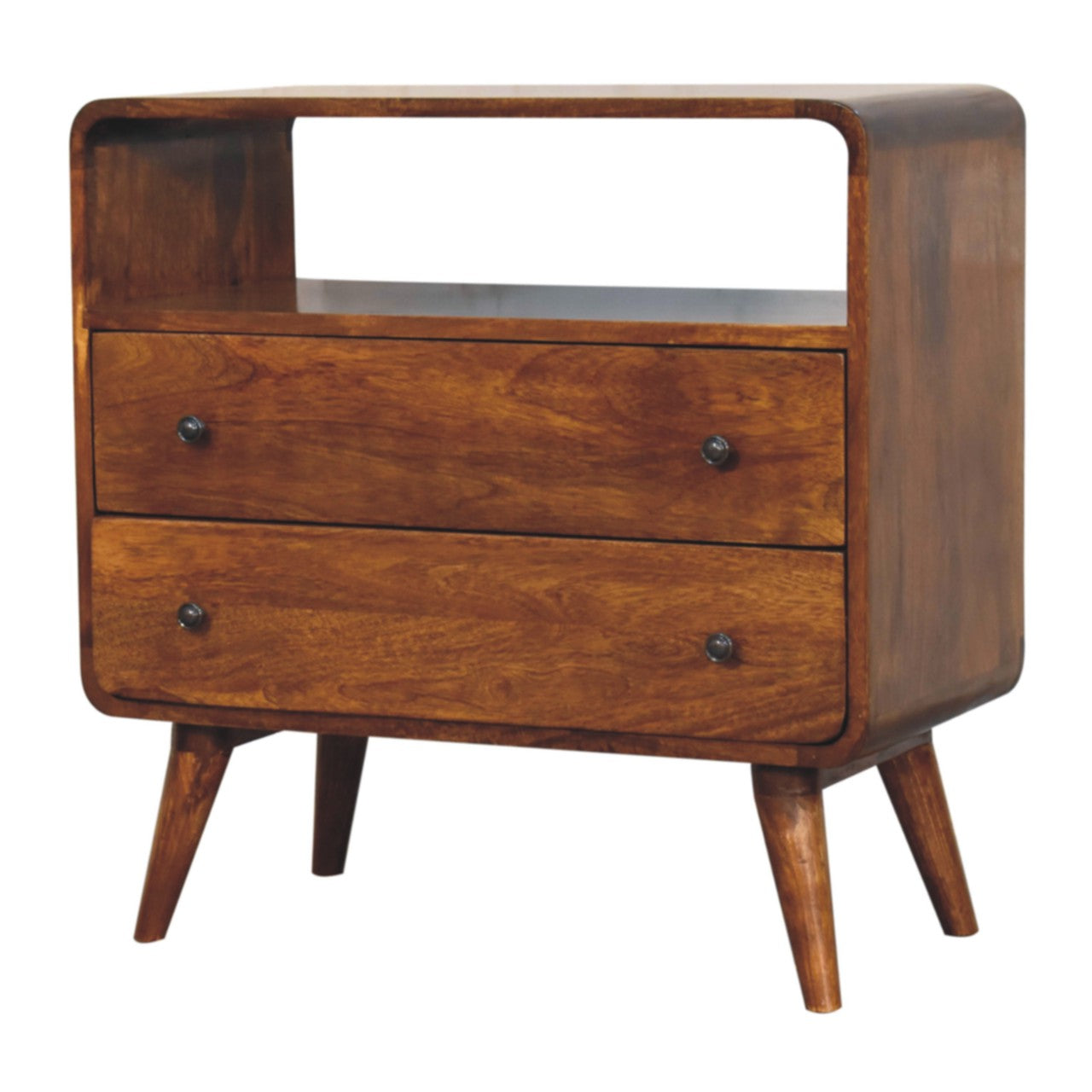 Trento Curved 2 Drawer Charm Console Table