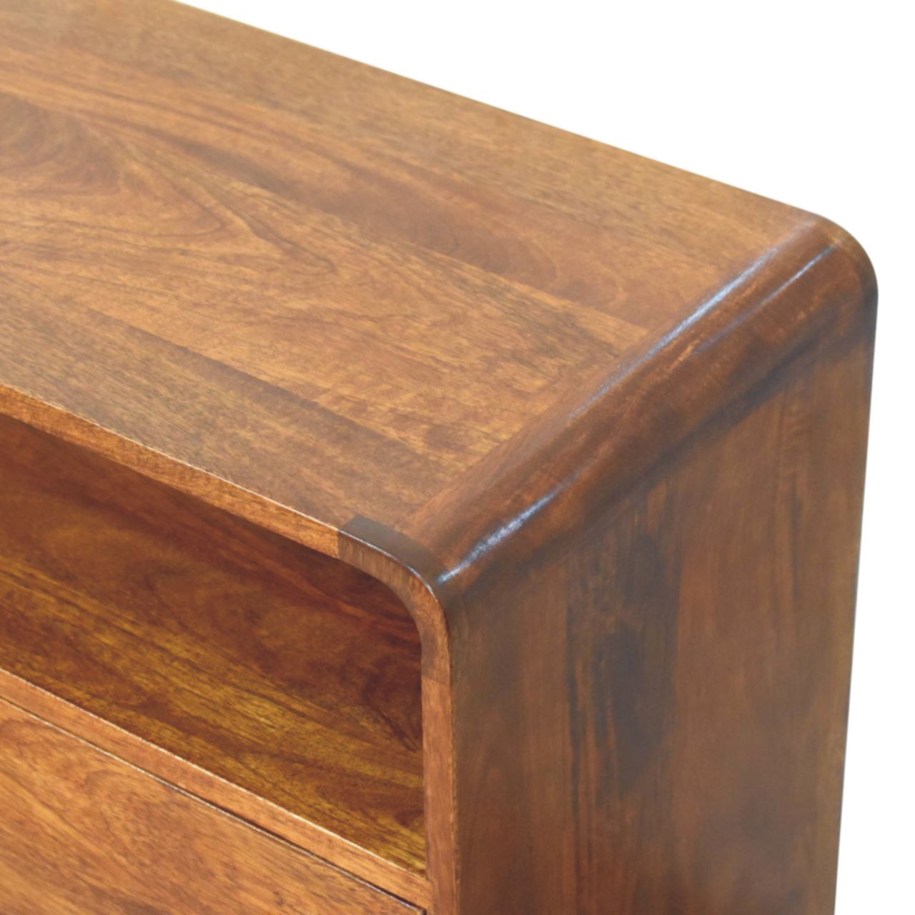 Trento Curved 2 Drawer Charm Console Table