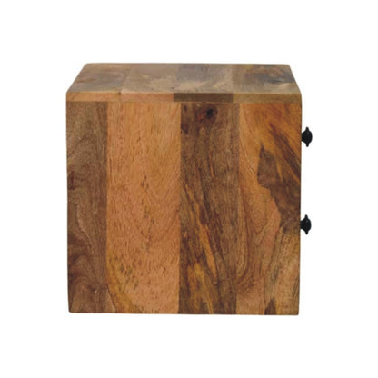 Trieste 2 Drawer Mango Wood Wall Mounted Bedside Table