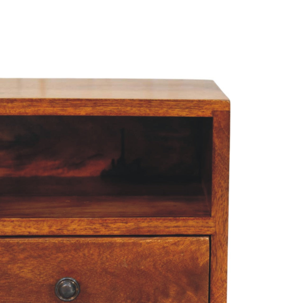 Cortina 1 Drawer Mango Wood Wall Mounted Bedside Table
