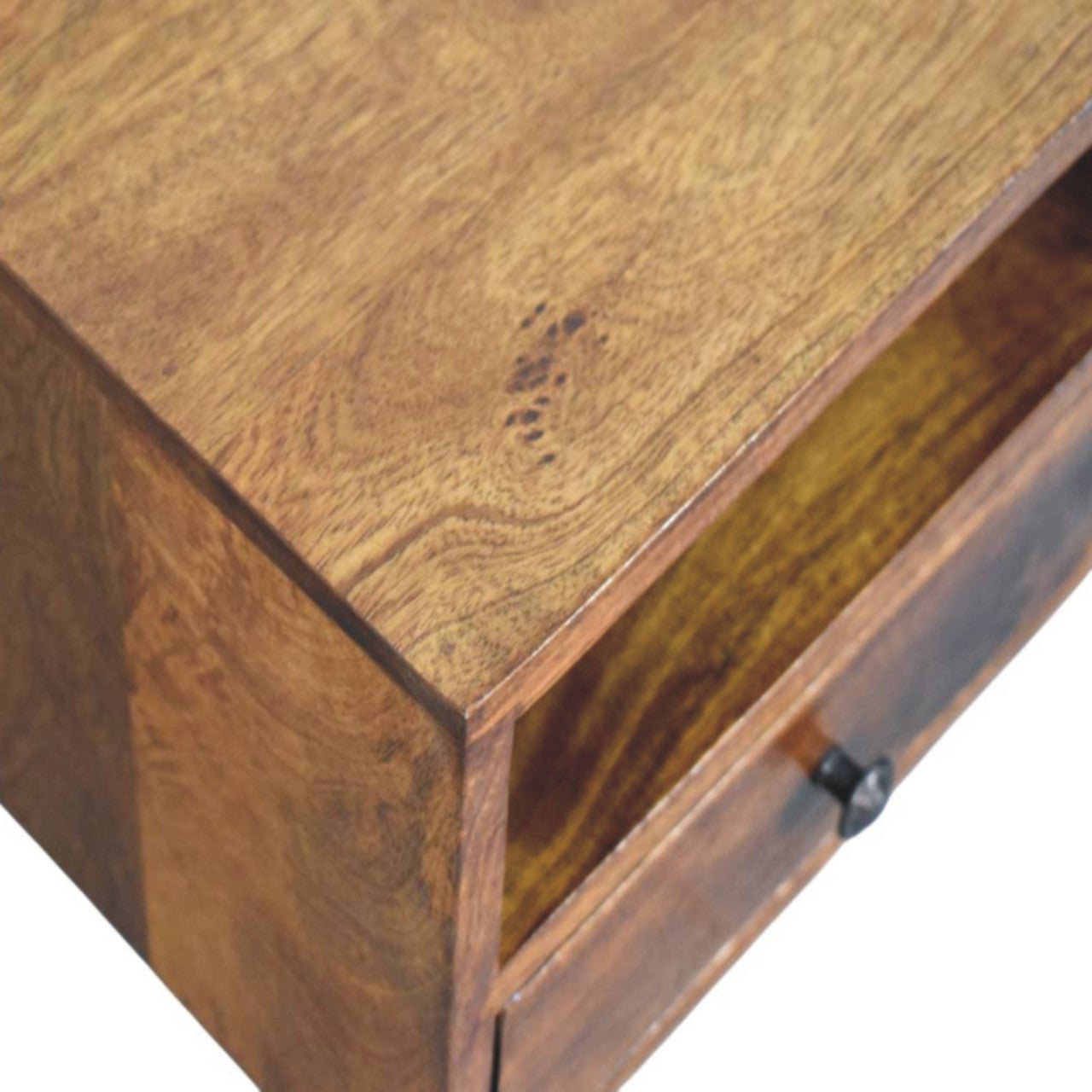 Cortina 1 Drawer Mango Wood Wall Mounted Bedside Table