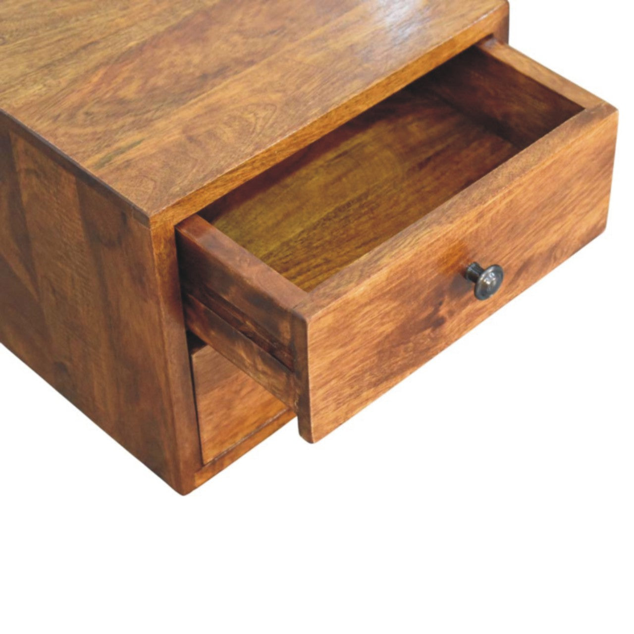 Cortina 2 Drawer Mango Wood Wall Mounted Bedside Table