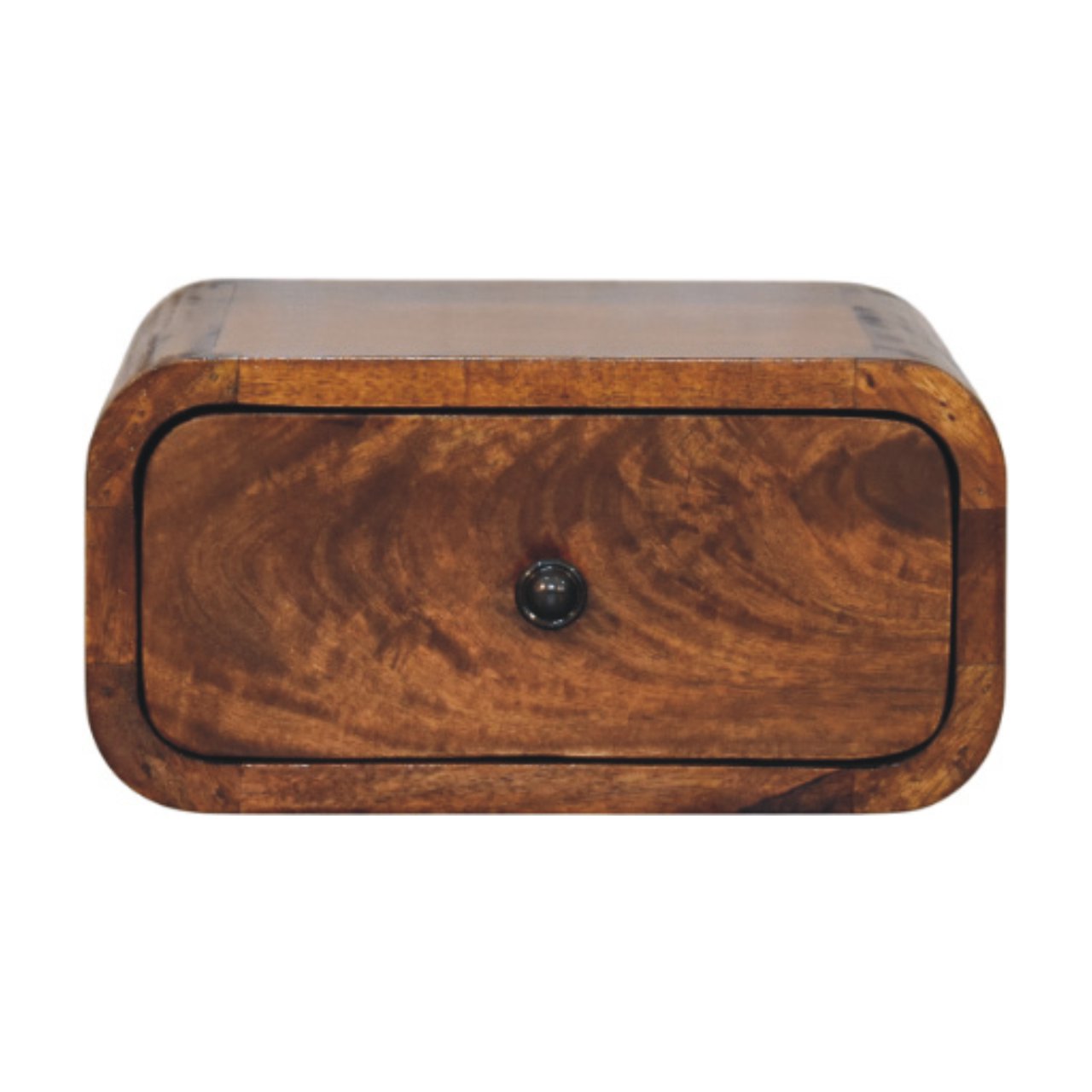 Vicenza Mini Mango Wood Wall-Mounted Bedside Table with Drawer