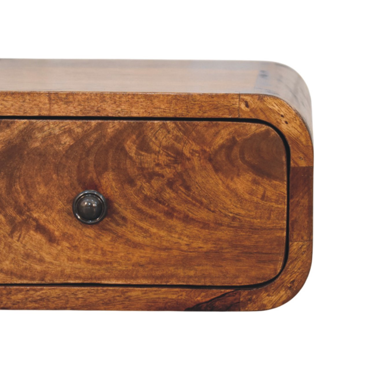 Vicenza Mini Mango Wood Wall-Mounted Bedside Table with Drawer