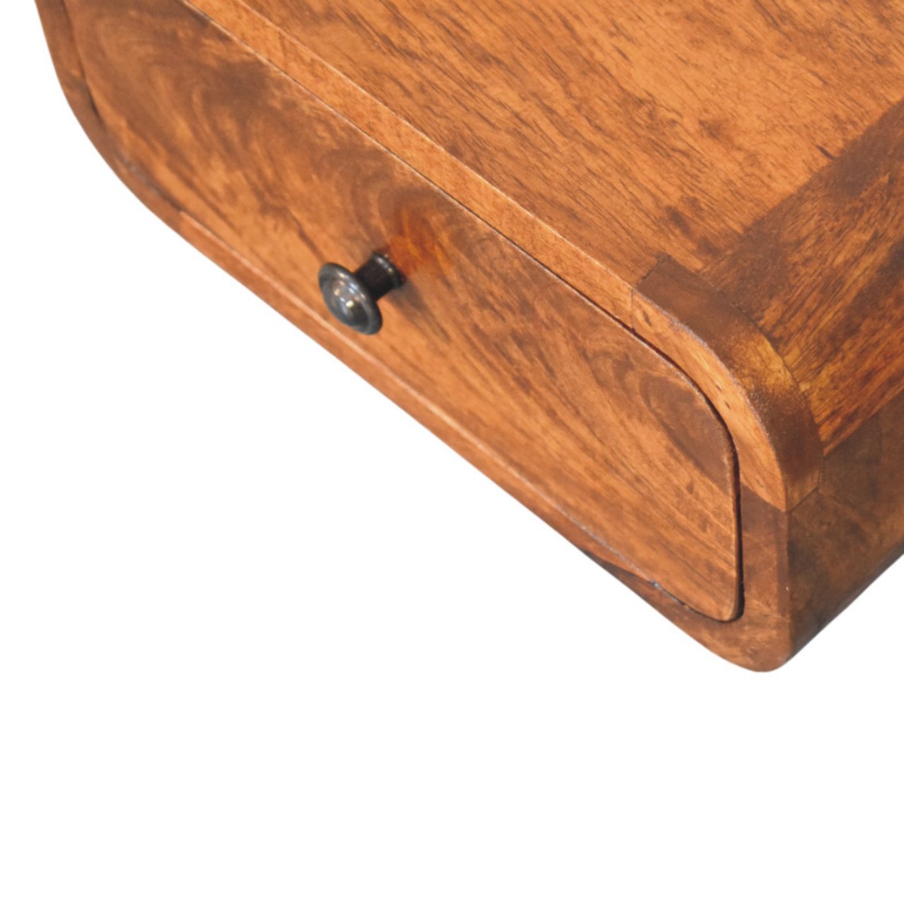 Vicenza Mini Mango Wood Wall-Mounted Bedside Table with Drawer