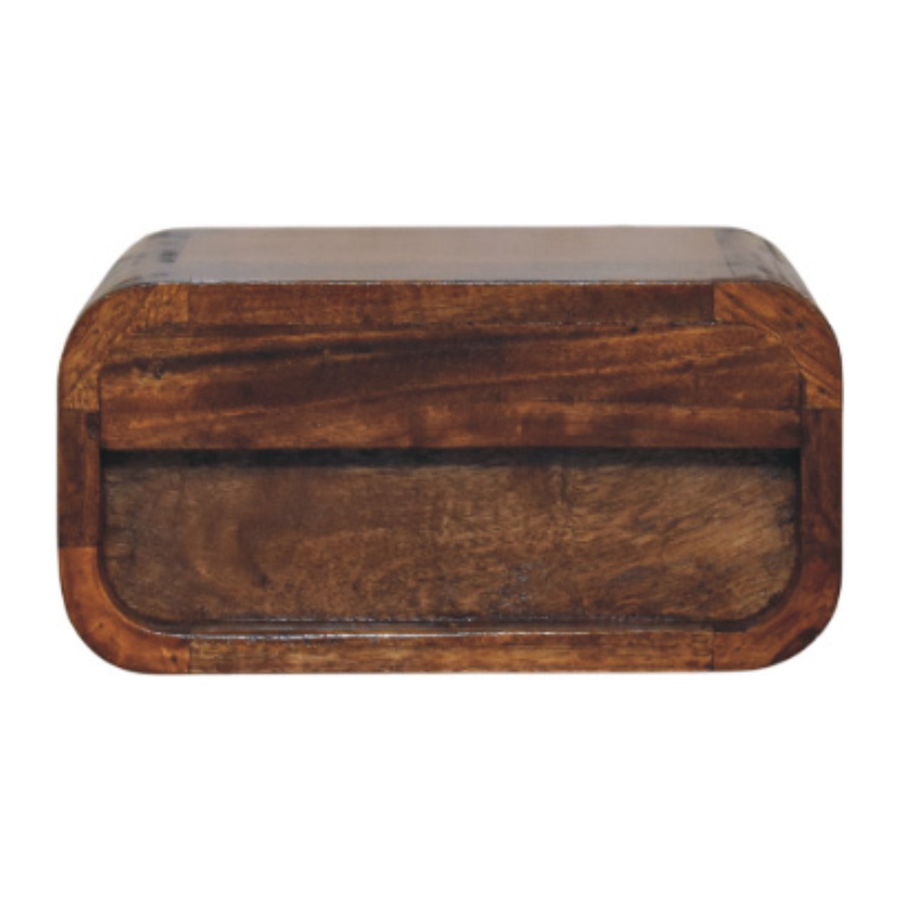 Vicenza Mini Mango Wood Wall-Mounted Bedside Table with Drawer