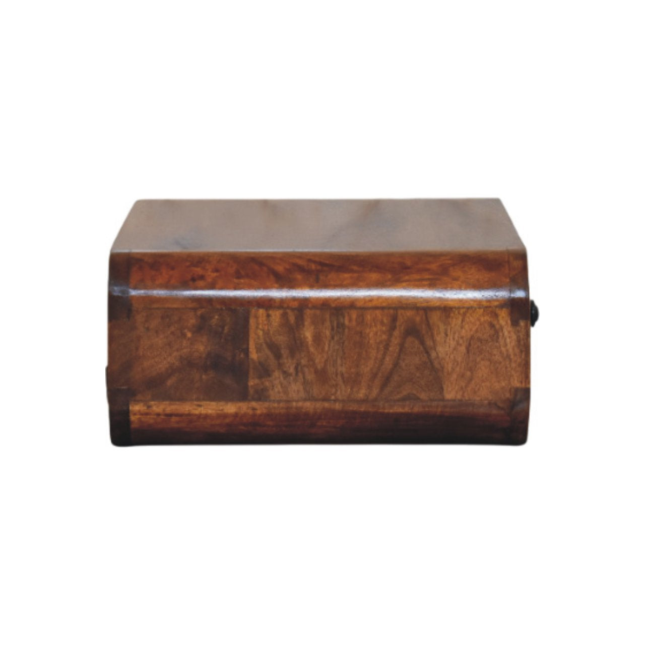 Udine Wall-Mounted Natural Mango Wood Bedside Table with Drawer
