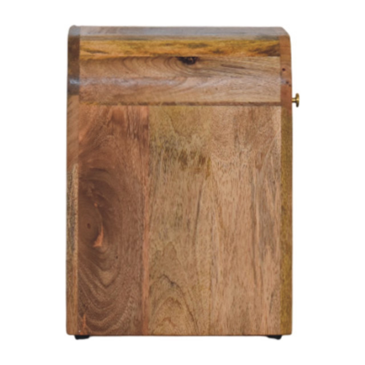 Chioggia Mango Wood Bedside Table with Curved Edges