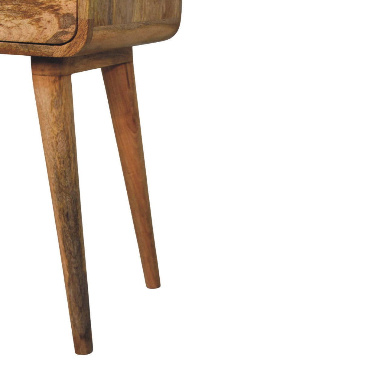 Taormina Natural Mango Wood Bedside Table with Drawer