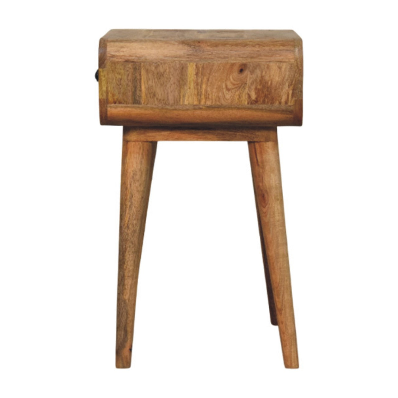 Taormina Natural Mango Wood Bedside Table with Drawer