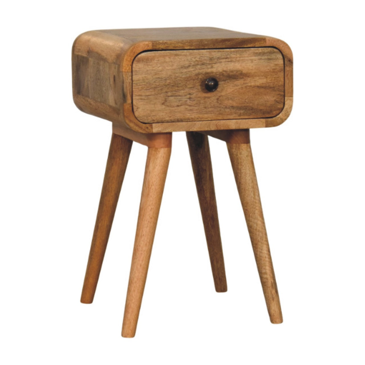 Vicenza Natural Mango Wood Nightstand with Drawer
