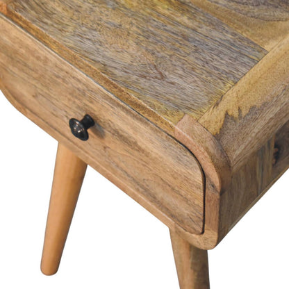Vicenza Natural Mango Wood Nightstand with Drawer
