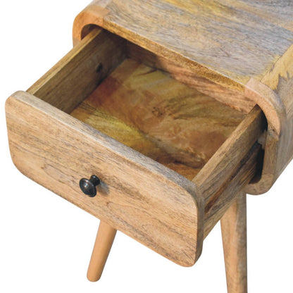 Vicenza Natural Mango Wood Nightstand with Drawer