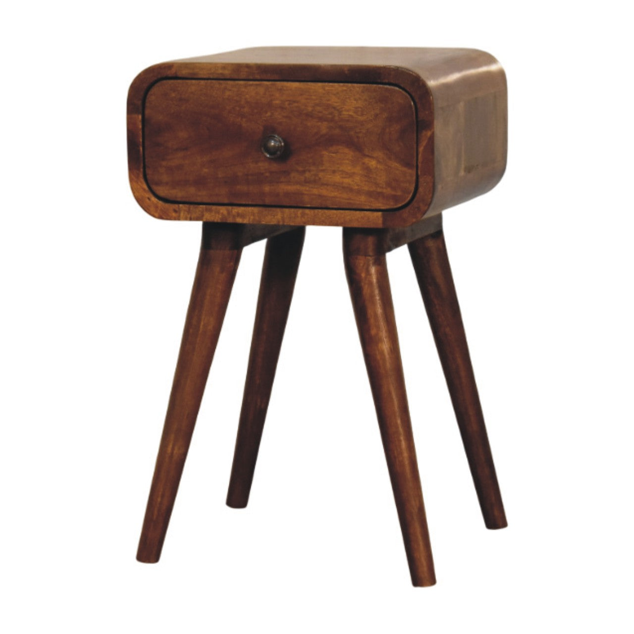 Vicenza Small Solid Wood Bedside Table with Drawer