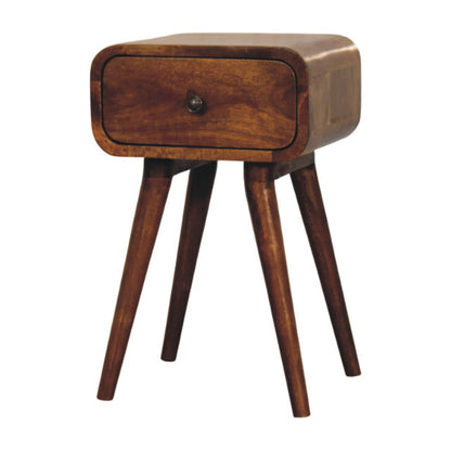 Vicenza Small Solid Wood Bedside Table with Drawer