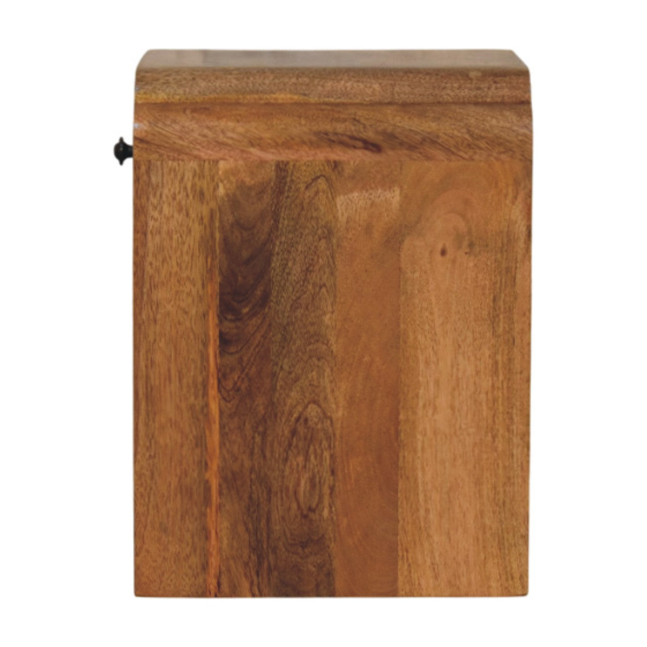 Paris Natural Mango Wood Nightstand with Drawer and Shelf