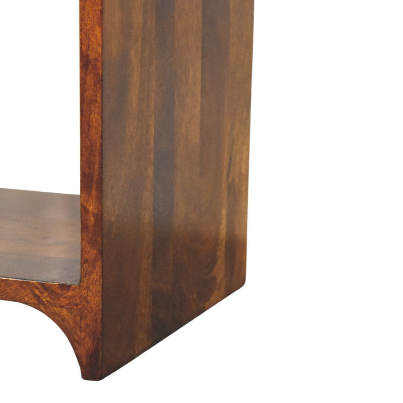 Paris Mango Wood Bedside Table with a Drawer and Shelf