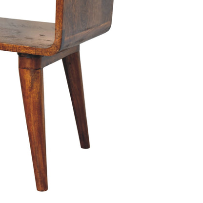 Taormina Solid Mango Nightstand with Drawer and Shelf