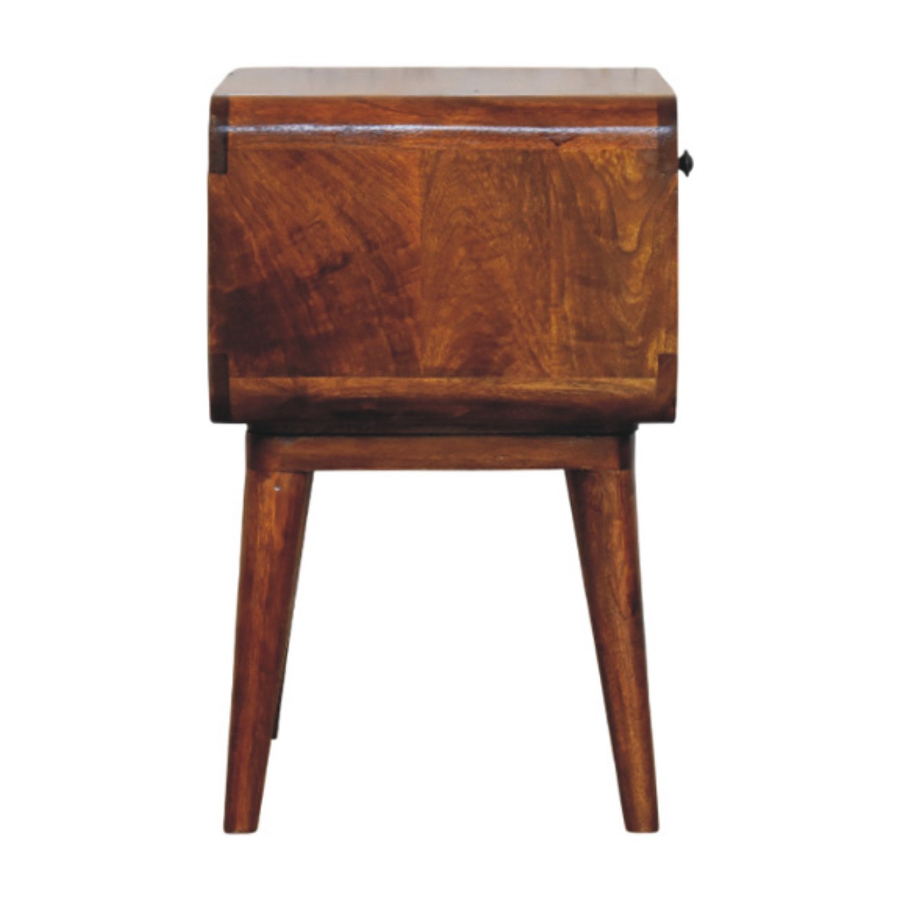Taormina Solid Mango Nightstand with Drawer and Shelf