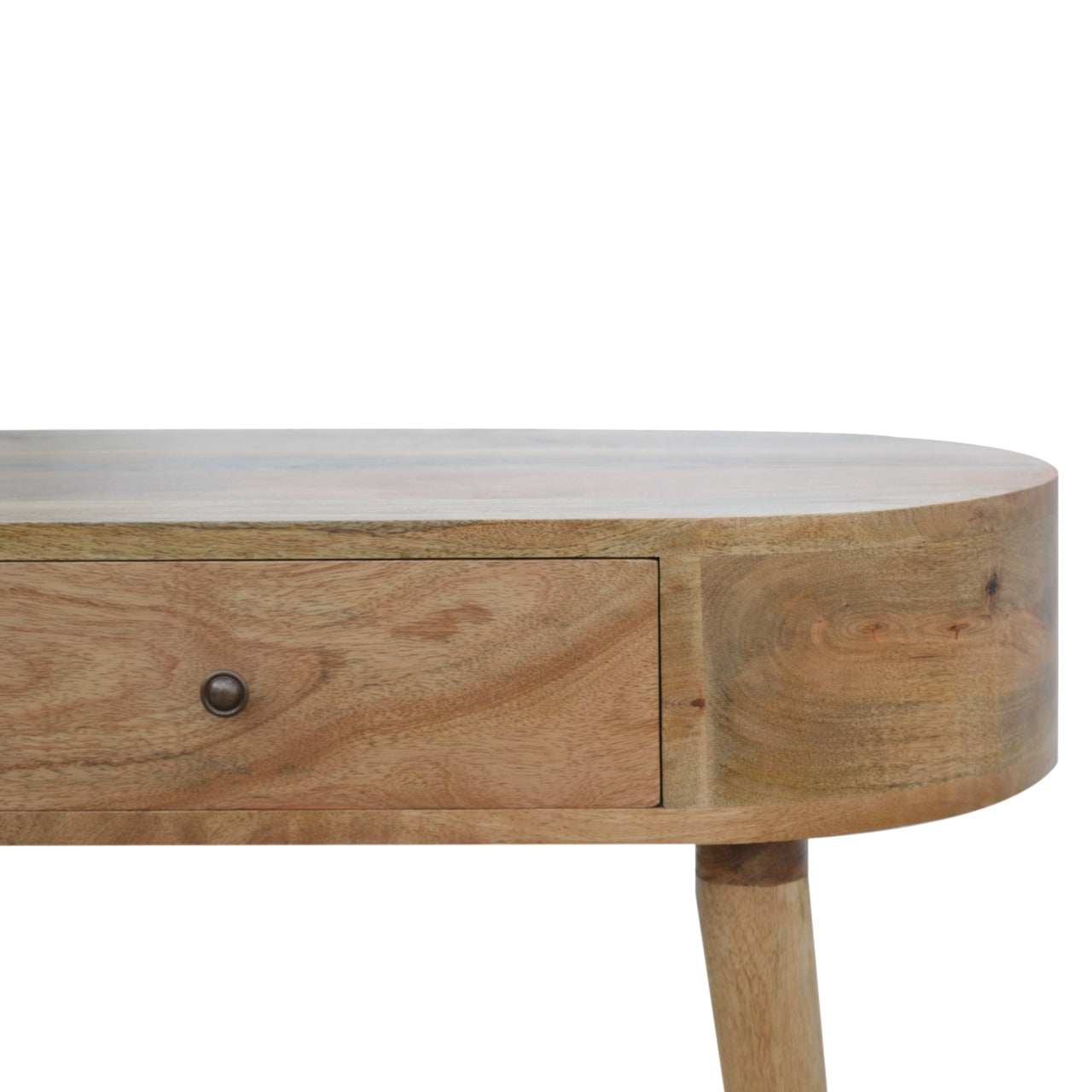Pisa Scandi  Natural Mango Wooden 1 Drawer Console Table