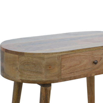 Pisa Scandi  Natural Mango Wooden 1 Drawer Console Table