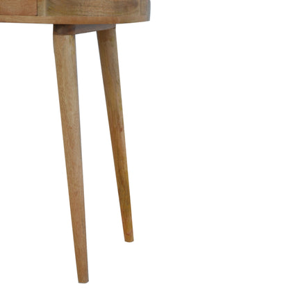Pisa Scandi  Natural Mango Wooden 1 Drawer Console Table