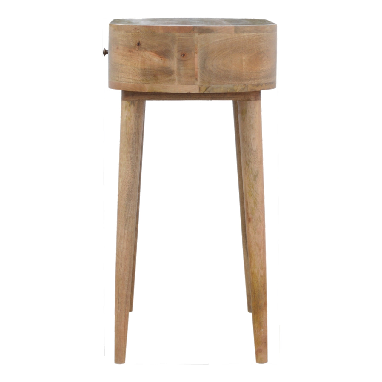 Pisa Scandi  Natural Mango Wooden 1 Drawer Console Table