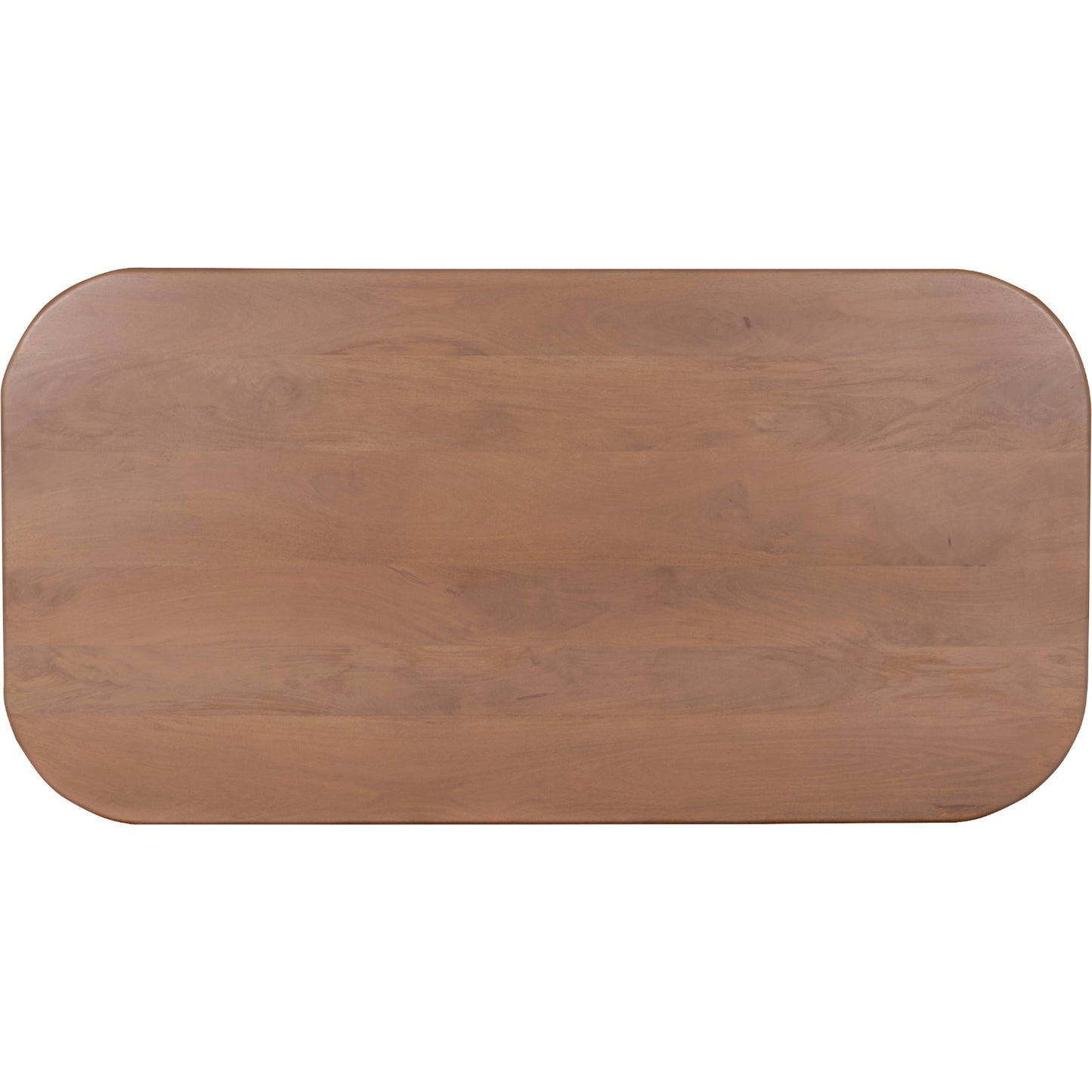 New Mexico Natural Mango Wood Six Seater Dining Table Ribbed Base