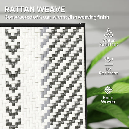 Roso Rattan Grey Reclining Garden Chairs With Adjustable Backrest