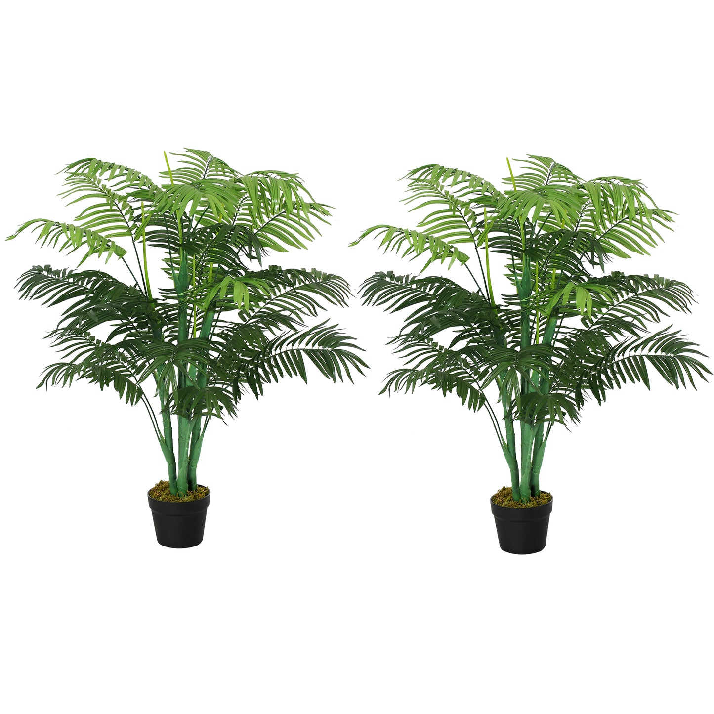 Dimi Keha Pair Of Artificial Palm Style Trees In Pots H8 125cm