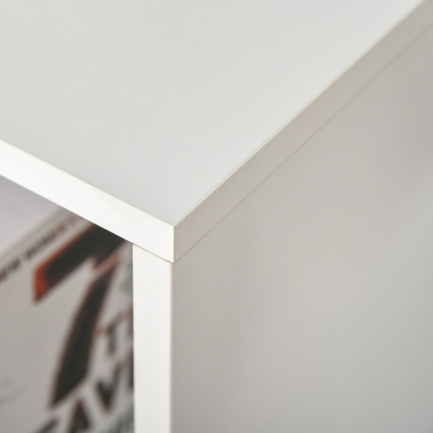 Veniha Nozi Wood White 6 Cube Storage Bookcase