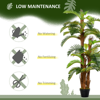 Nohane Roma Artificial Green Fern Style Plant In Pot For Interior Decorative Use