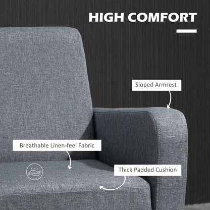 Sesuma  Set Of 2 Dove Grey Modern Accent Chairs With Black Legs