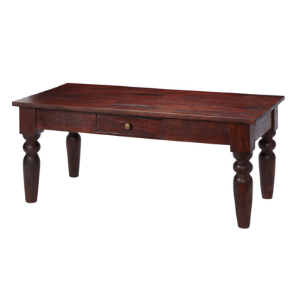 Oxford Mahogany Mango Wood Coffee Table 1 Drawer