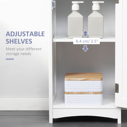 Noka Tall Slim Bathroom Linen Cabinet With Shelves Drawer And Door In White