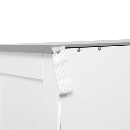 Tova White Bathroom Storage Cabinet With 2 Drawers Double Doors And Adjustable Shelves