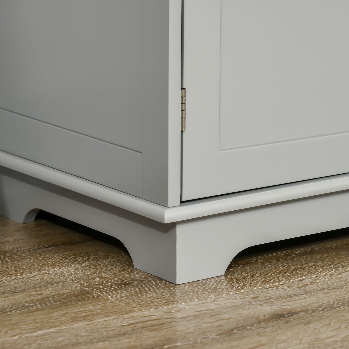 Totoro Grey Sideboard With Natural Top 3 Doors 3 Drawers 3 Shelves