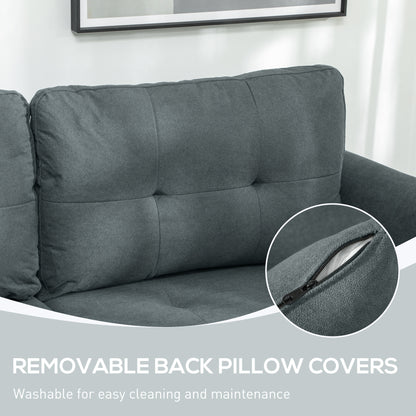 Bakeli Dark Grey Modular L Shaped Sofa With Integrated Storage