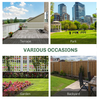 Loke Fir Wood Grey Convertible Outdoor Bench Expanding From 2 To 3 Seats