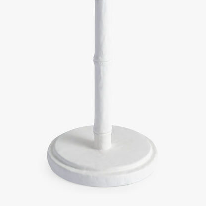 Long Island White Bamboo Table Lamp with Ochre Shade