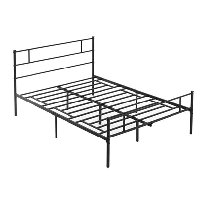Palo 4FT6 Double Metal Bed Frame with Headboard and Footboard