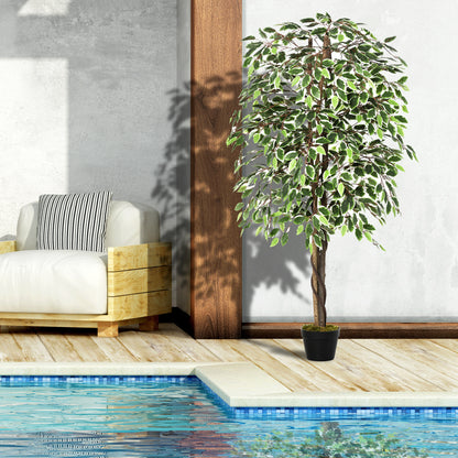 Keco Yona Artificial Indoor Green Plant In Decorative Pot H8 160cm