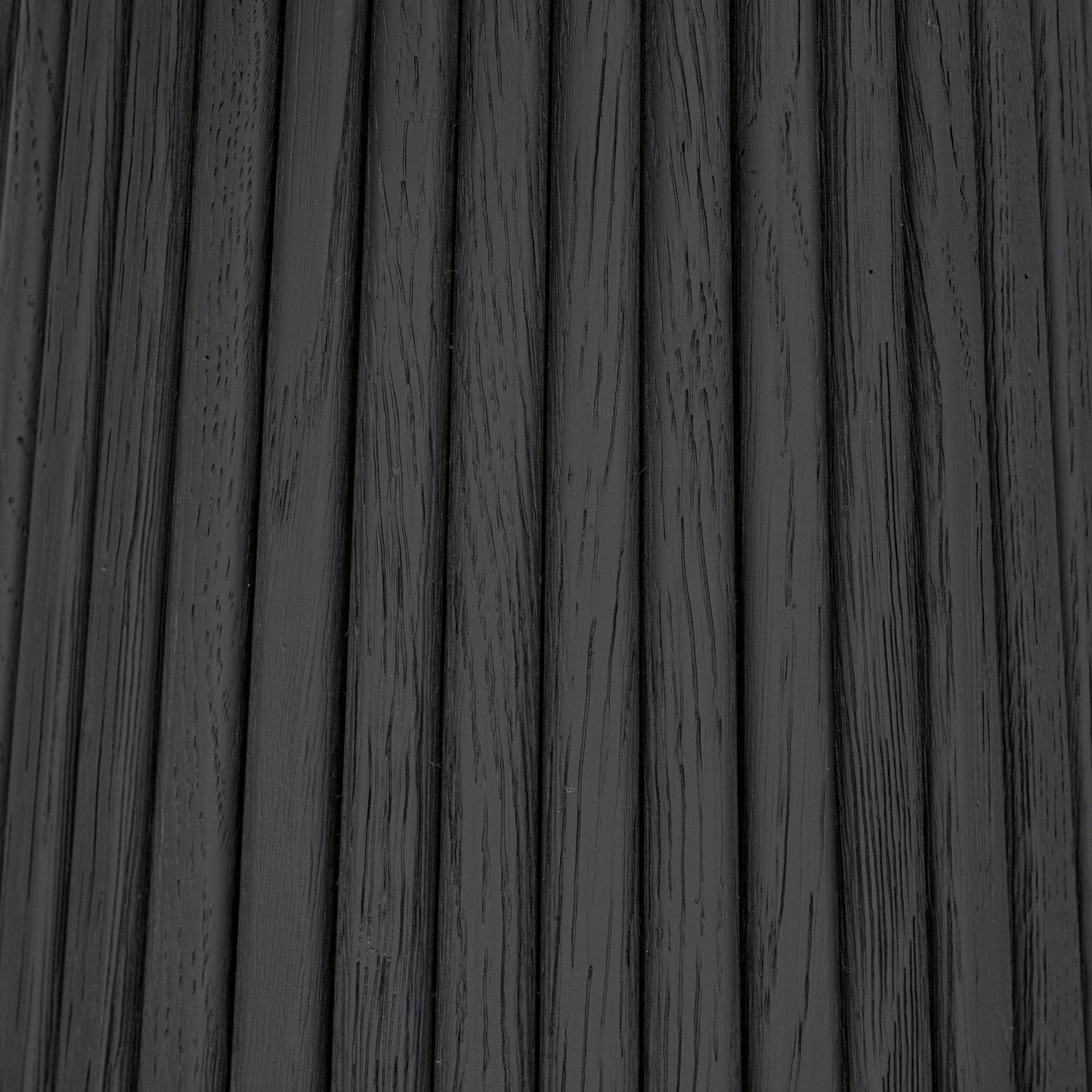 Sorrento Black Wood Ribbed Round Accent Table