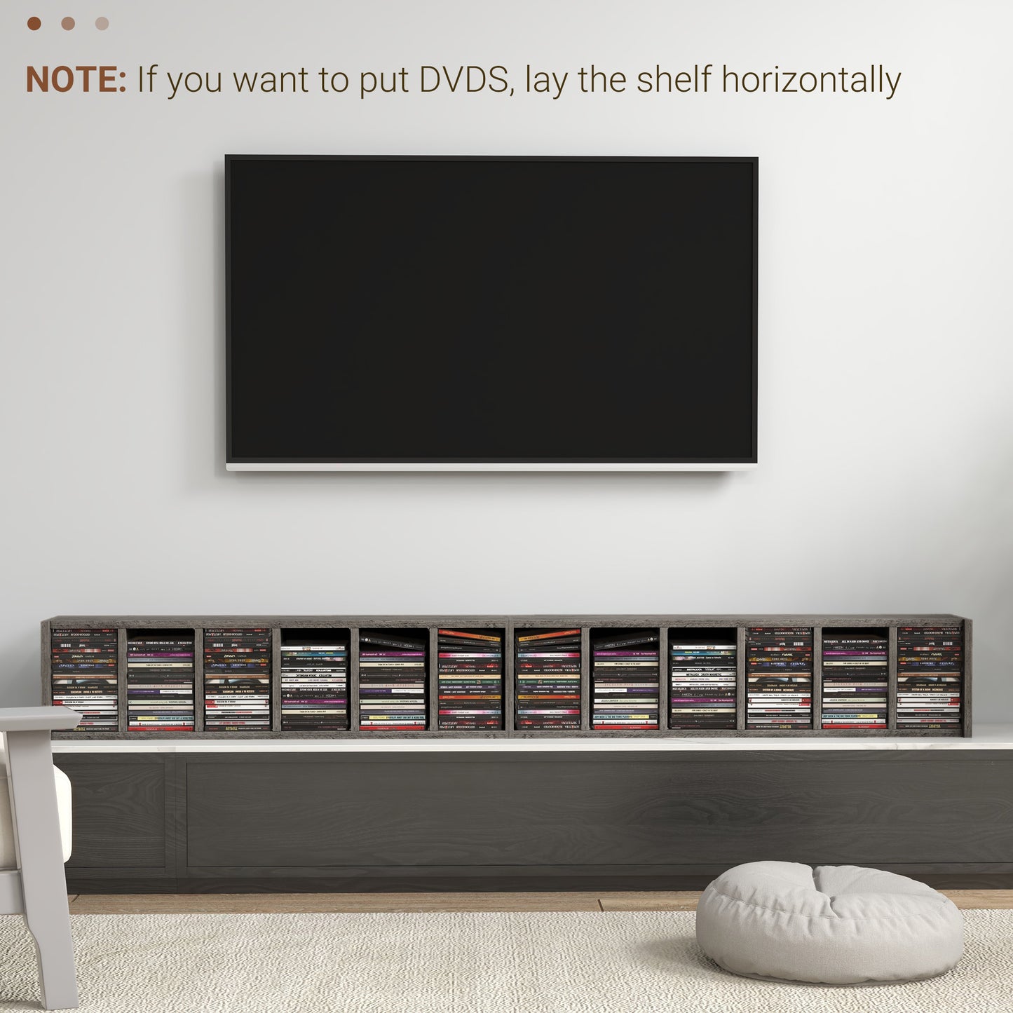Vali Wood Dark Wood Effect Set Of 2 CD Storage Units With 102 Disc Capacity