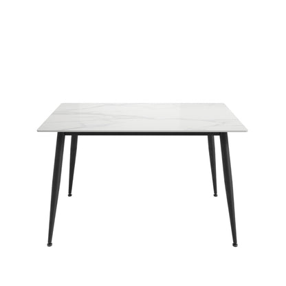 Bramblewood 4 Seater Marble Effect Dining Set Table and 4 Chairs