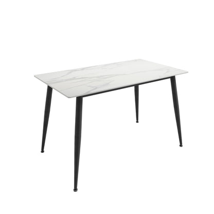 Bramblewood 4 Seater Marble Effect Dining Set Table and 4 Chairs